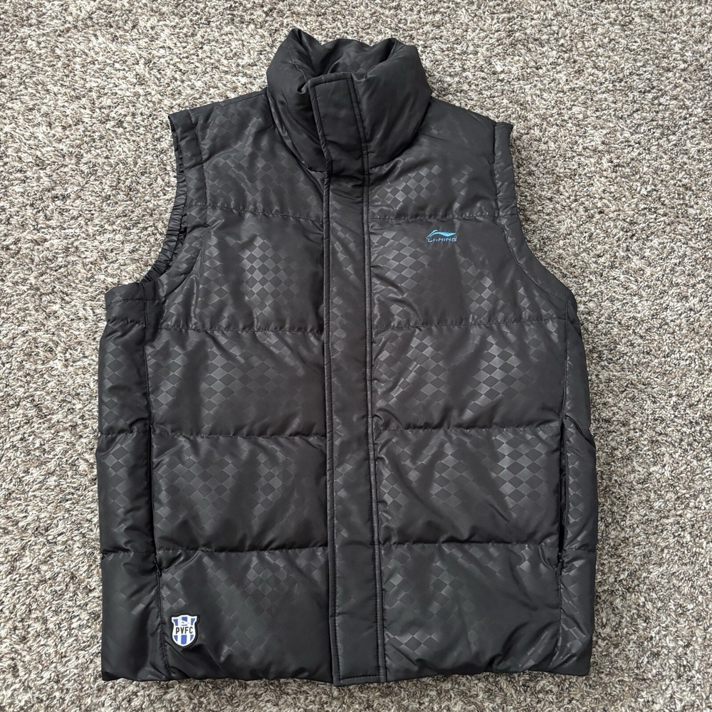 Li Ning Down Puffer Vest PVFV P.V. FC‎ Soccer Duck Down Black 2XL Li-Ning